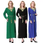 Color Bohemian Polyester Kaftan With Hand Embroidery For Women