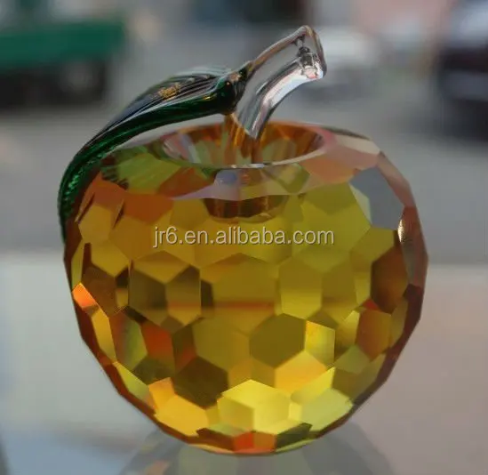 xmas gift souvenir k9 crystal apple colorful green red pink blue