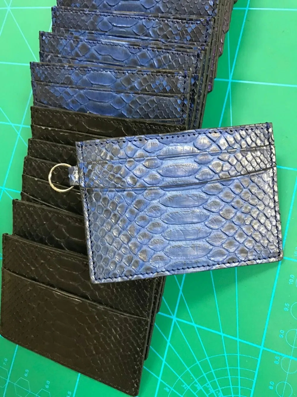Latest New Customize 100% Genuine Python Snakeskin Leather Credit Card Holder _2.jpg