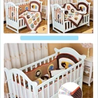 Environmental Fabric Baby Comforter bumper set 100%cotton baby bedding set Environmental comfort baby crib