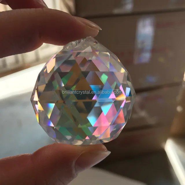 crystal glass ball prism rainbow hanging pendant suncatcher for