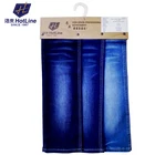 Hot sell non slub cotton polyester spandex yarn dyed denim fabric for polyester denim