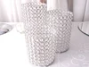 2015 hot wholesale bubble clear glass tealight candle holder for wedding or event decoration/candle holder 5 arms crystal candel