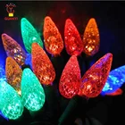 Wholesale UL C6 Multi-color Mini Faceted LED String Light for Farmhouse Decor
