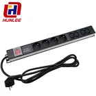French plug 16 AMP IEC C13 PDU for 19 inch rack