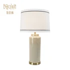 Factory wholesale white mini fabric lamp shade ceramic table lamp shade
