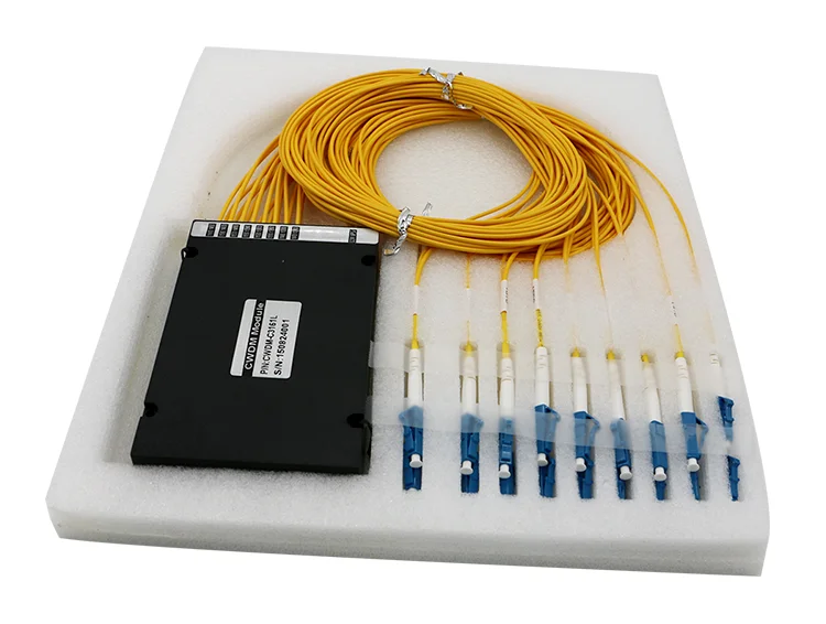 ABS Box Type 100G Single Fiber 1610 1590 1550 CWDM DWDM 16CH LC Connector With UPG Port MUX/DEMUX