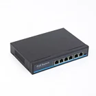 Port Ethernet Switch 4 Port Ethernet Switch 10/100M 4 Port 250m Network Ethernet Poe Switch 48v For IP Camera