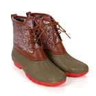 Pu Boots Wholesale Customized Kids and Women Glitter Duck Boots