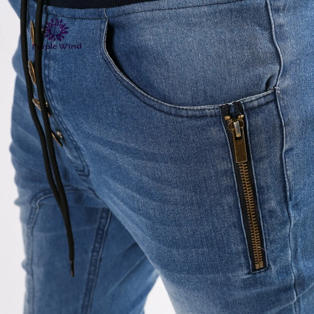 Custom Blue Slim Jogger Jeans Denim New Man Jean Oem