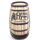 Wholesale factory price oak barrel shaped tin box, candy mints tin box