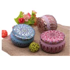 wholesale home decor colorful soy wax scented tea light candle tin