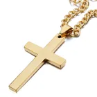fashion wholesale custom silver metal stainless steel jewelry cross pendants