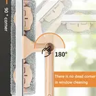 Extenclean telescopic professional window cleaning kit with mop and wiper for 2 in 1 washing tools