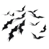 US Free Shipping Wholesale DIY Halloween Home Party 3D Bat Decoration Wall Sticker