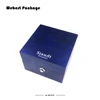 Webest Fraxinus Jewelry box blue wooden Watch Box Matted Original Wood box