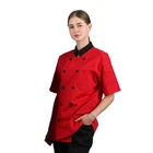 High quality long sleeve women professional waiter staff modern hotel restaurant uniform