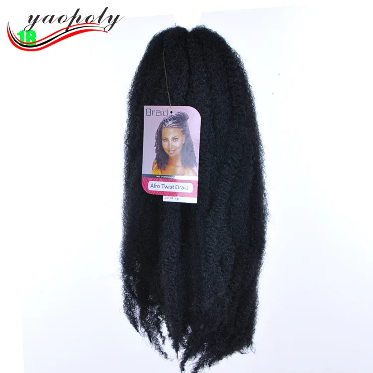 China Supplier Senegalese Twist Hair Afro Kinky Curl Braids Marley