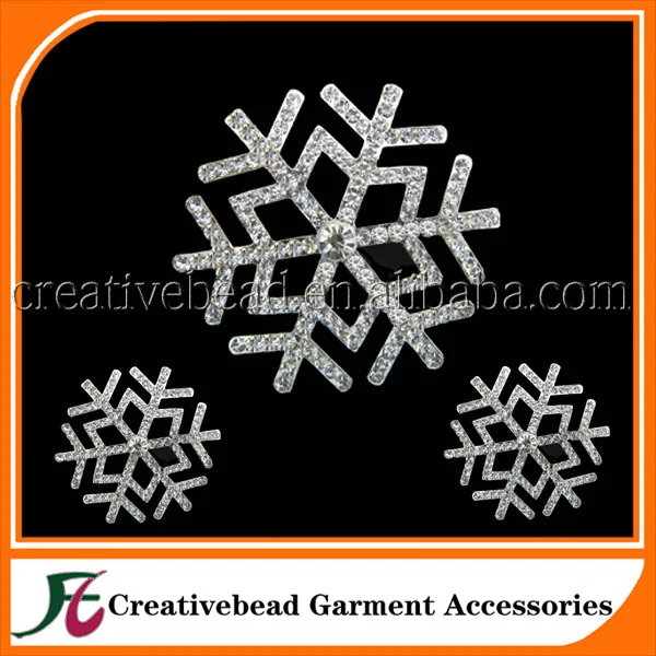 cheap christmas brooch wholesale rhinestone snowflake brooch