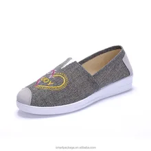 China cheap wholesale latest fancy flat ladies shoes