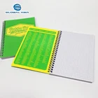 Wholesale Customized Logo Recycle Cover Spiral Coil Notebook Grid inside page FSC paper