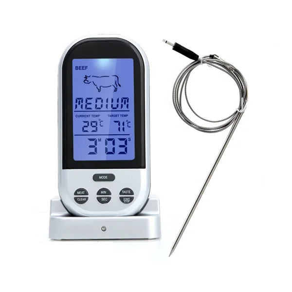 Digital Cooking Meat Thermometer Probe Wireless BBQ Grill Thermometer