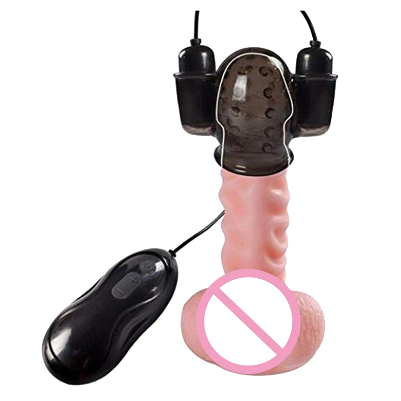 Elektrische weiche silikon männlichen erwachsenen sex-spielzeug multi speed doppel kugel pilz kopf dual vibrierenden dildo teaser vibrator