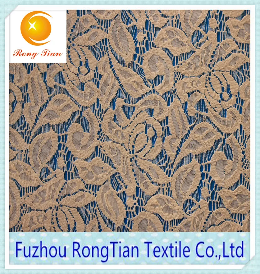 Noble French silky feel lace fabric for the dress