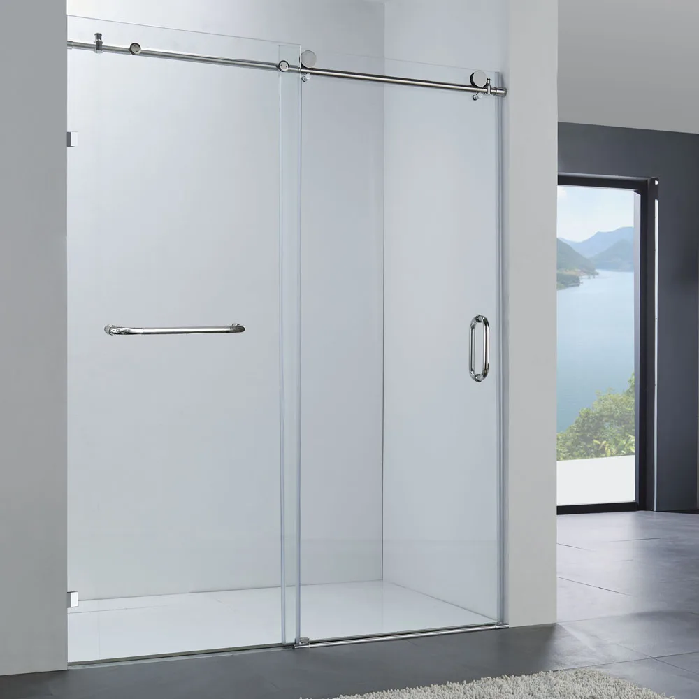 304 Handle 5 Foot Frameless Sliding Glass Shower Door Jp0208 Buy