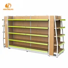 New design attractive gondola supermarket wooden shelf for sale