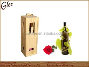 hollow single bottle wine bottle gift box with handle
