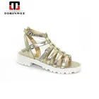 Sexy leather ladies roman sandals manufacturers