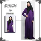 Latest purple fashion design sudan muslim abaya thobe