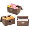 Durable Toy Cloth File Organizer Foldable Fabric Multi Storage Box With Handle