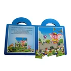 Guangzhou Factory Supply Custom Thick Paper Printing Children English Funny Cartoon Story Puzzle Book With Hanger