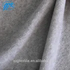 150D Factory 100% polyester Spun Melange polar fleece one side brush grey color In Stock
