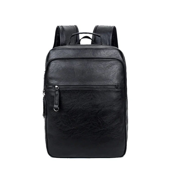 Top selling business laptop travel backpack mens pu leather backpack