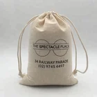 Promotional Natural Cotton Packaging Pouch For Glasses
