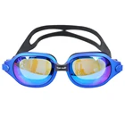 Silicone eyecup and strap swimming usage kids swim goggles PC lens