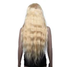 613# Blonde Color Virgin Brazilian Human Hair Long Blonde Full Lace Wig
