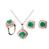 Best Price New Jewelry Sets with Multicolor Gems Fashion Fusion Stone Tourmaline Coloured Gemstone