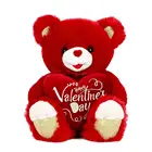 2019 Stuffed Sweet heart Red Soft Happy Valentine's Day Plush Teddy Bear Gifts for Girls