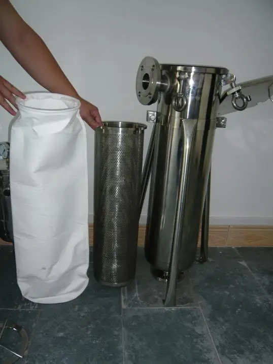 Single Bag Filter Housings Stainless Steel liquid bags filter housing