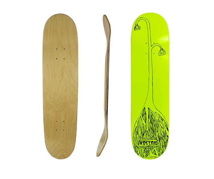 Hotsale 7 ply Canadian maple skateboard decks in 8.0 inch made by
