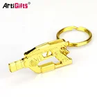 Artigifts keyring factory custom good quality cheap 3d metal toy gun keychains