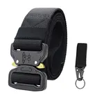 Men's Breathable Nylon Military Tactical Fabric Belt With Plastic Buckle