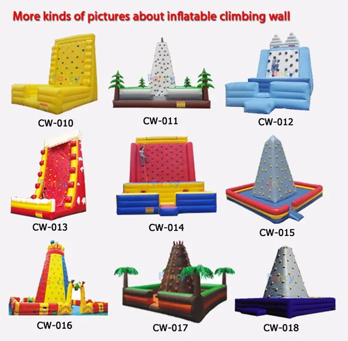 inflatable climbing wall,climbing mountain,rock wall climbing