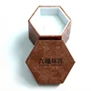 Unique design custom logo hexagon paper jewelry engagement ring packaging box