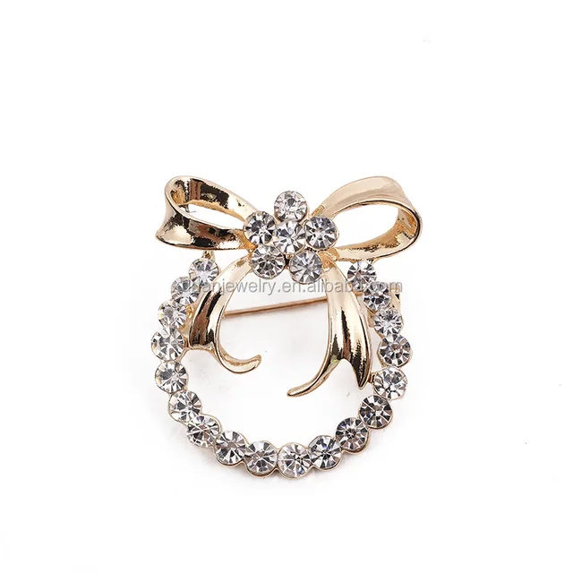 bulk rhinestone bowknot brooches wholesale
