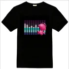 Hot sale fashionable LED Flash t-shirt Customized New Design Men t-shirt